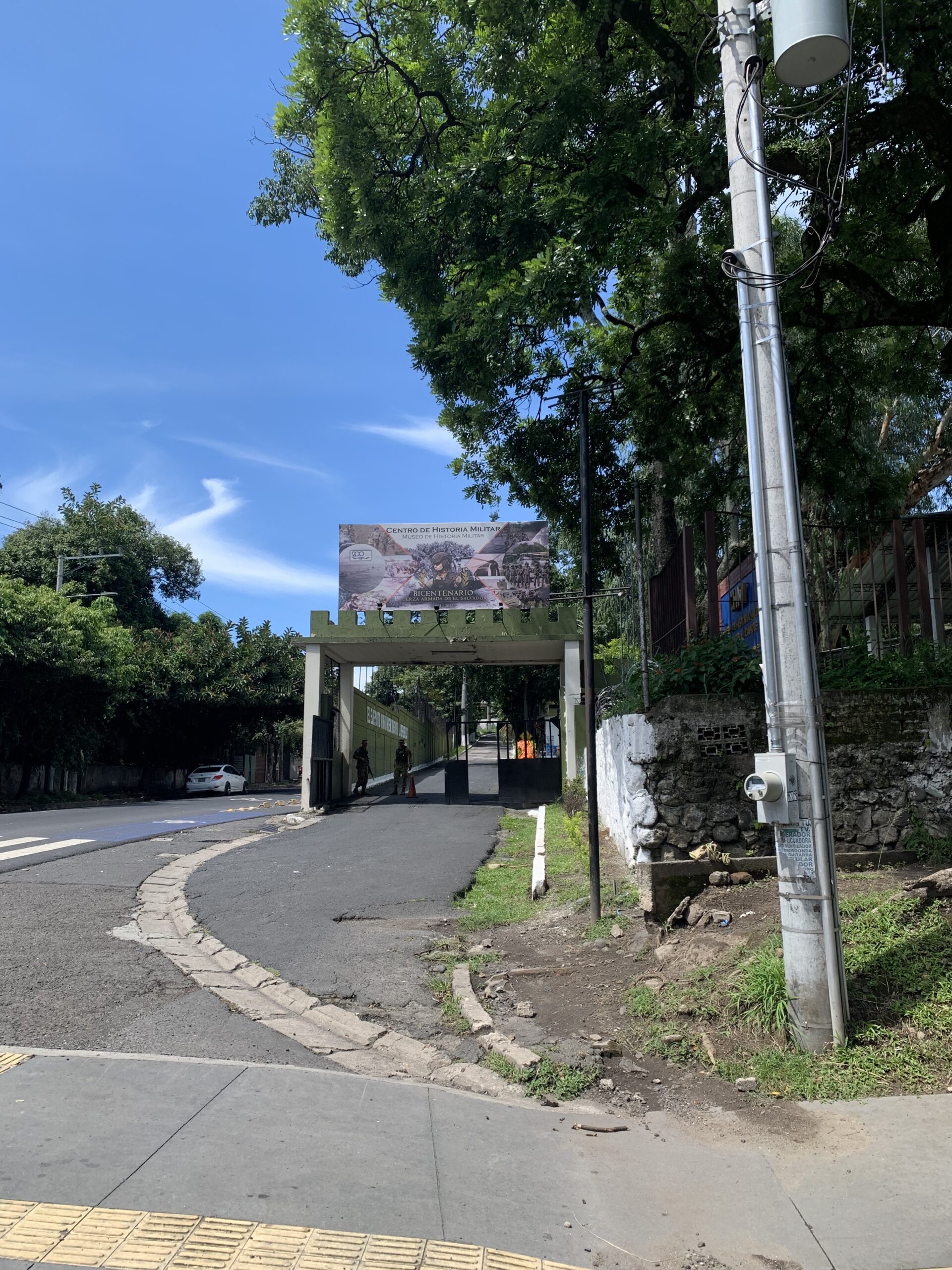 Street entrance to museum