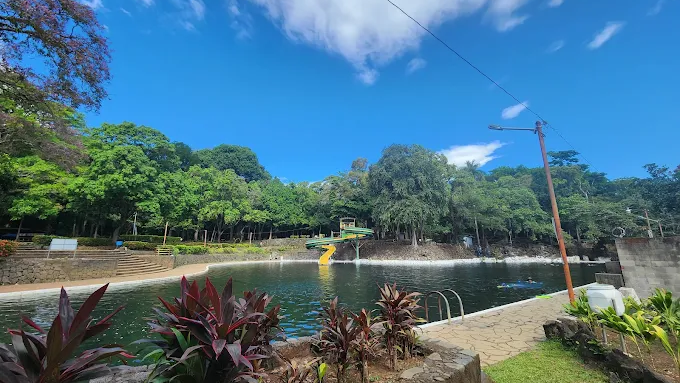 Spring-fed pools at Parque Recreativo Atecozol in Izalco, El Salvador