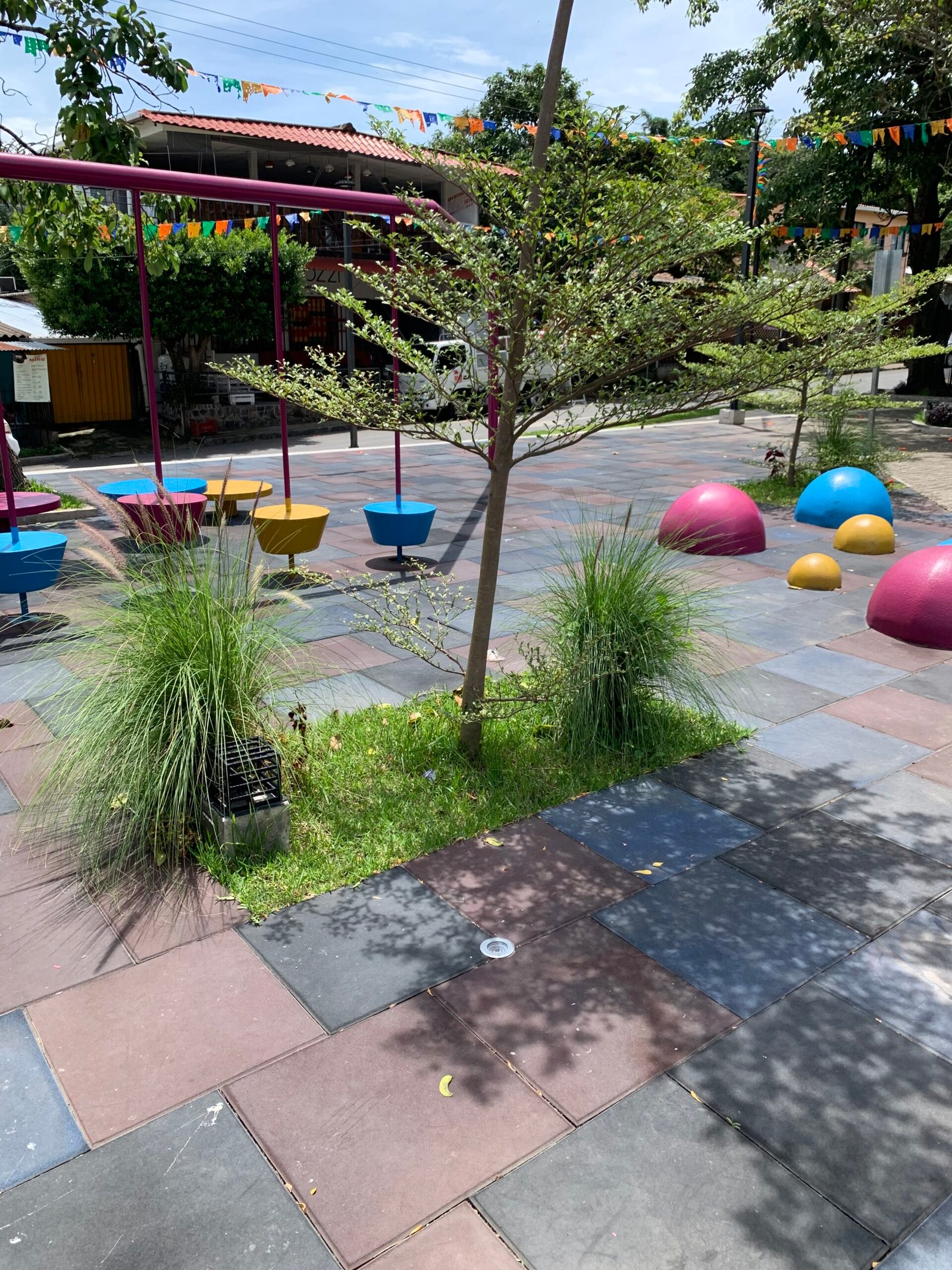 Cine al aire libre del parque central Nuevo Cuscatlán — foto 3