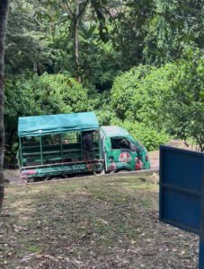 FURESA internal shuttle truck driving uphill